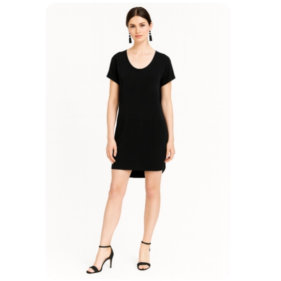 ANTHROPOLOGIE Dolan Left Coast Collection Black T-Shirt Dress Size Small - Picture 2 of 14